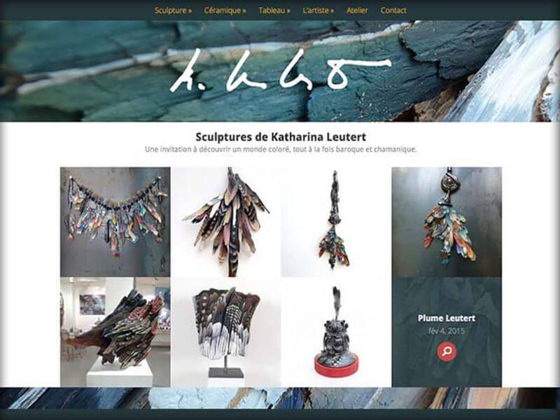 Création d’un site pour l’artiste Katharina Leutert