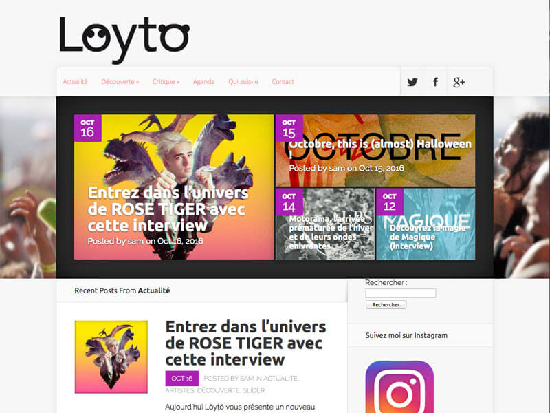 Le nouveau site de découverte et de critique musicale