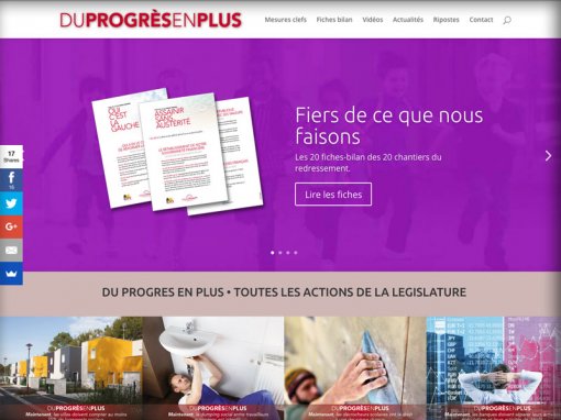 Du progrès en plus