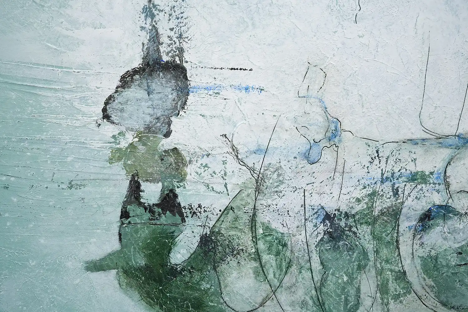 Peinture Precipite 120x120 D1