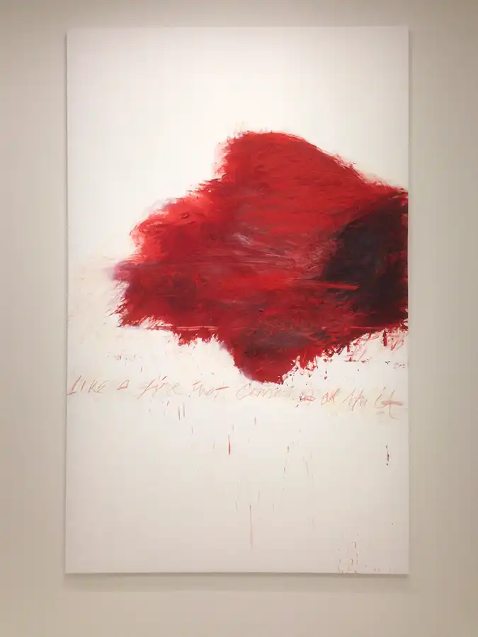 Toile Cy Twombly Retrospective Paris