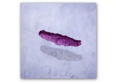 Peinture contemporaine, acrylique sur toile de lin de 140x140cm